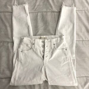 Madewell High waisted White Jeans